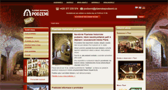 Desktop Screenshot of plzenskepodzemi.cz